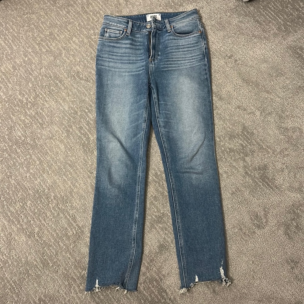 Paige distressed Cindy high waisted jeans
